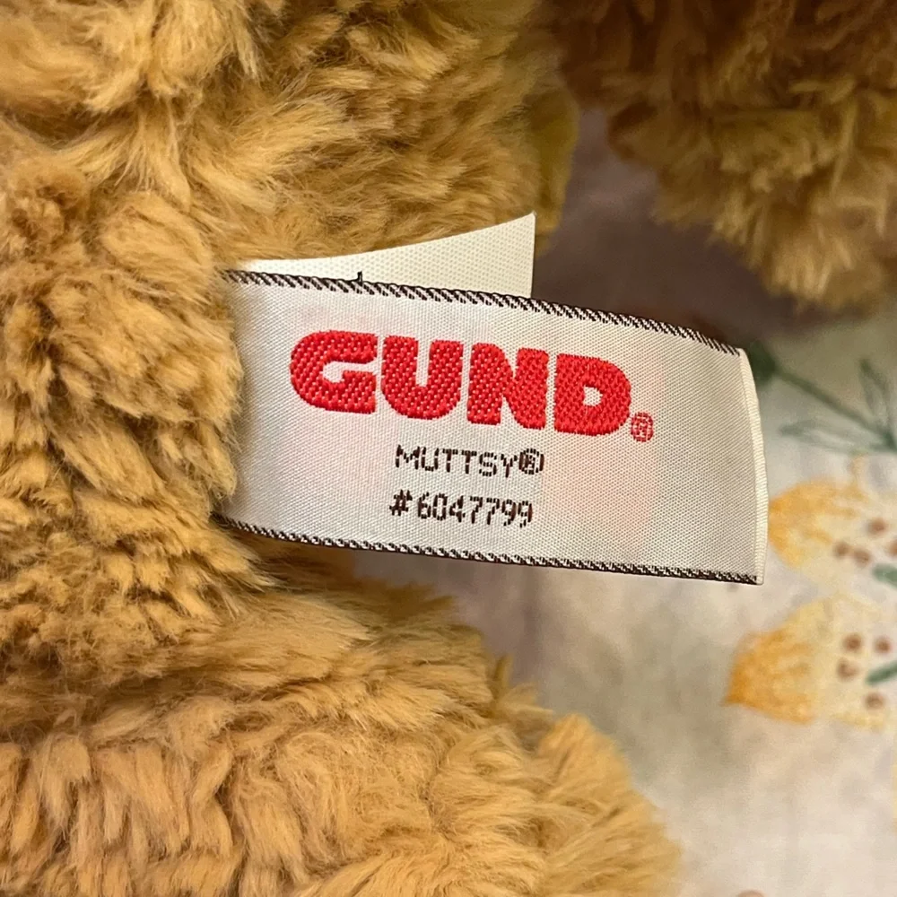 Gund Vintage Muttsy Plush Dog Golden Stuffed Toy